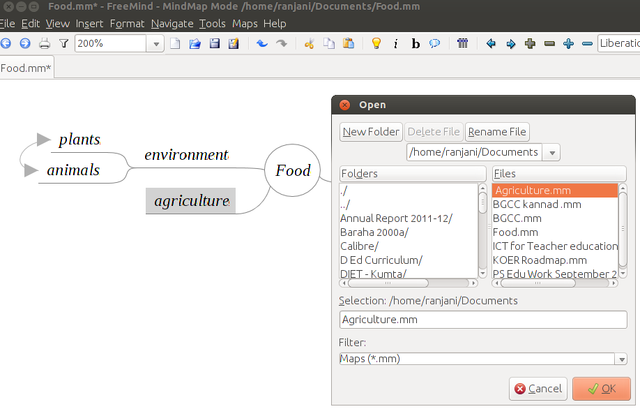 FreeMind 6 Insert File link.png