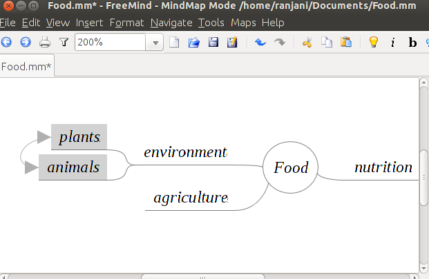 FreeMind 5 Graphical link.png