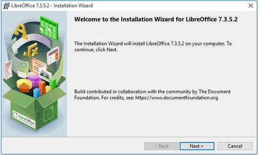 Installation wizard