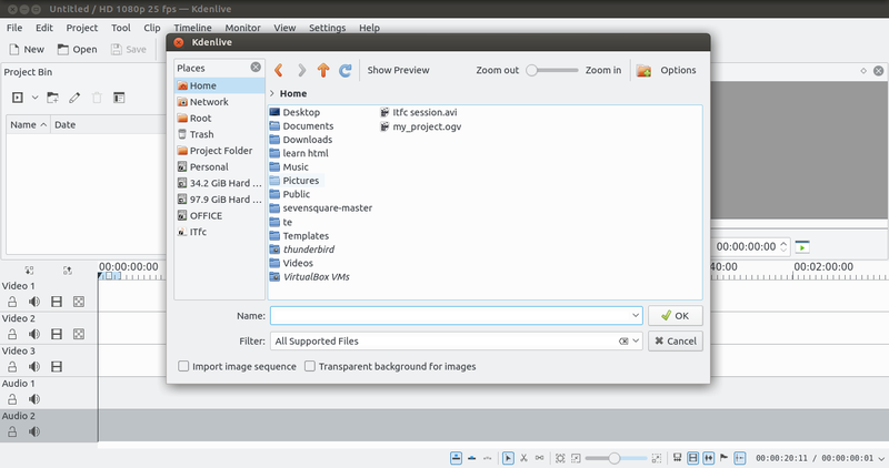 File:2. Kdenlive browse files .png