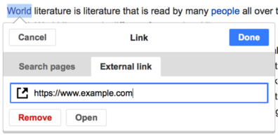 4. VisualEditor-link tool-external link.png