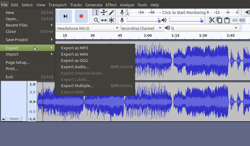File:Audacity Exporting options.png