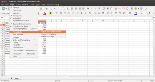 LO Calc 2 Freeze rows and columns.png