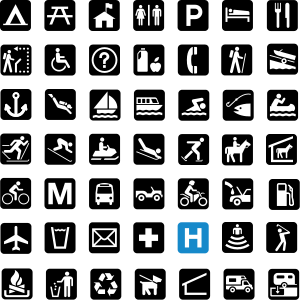 National Park Service sample pictographs.svg
